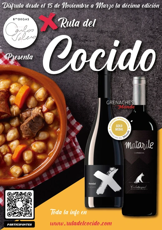 Cartel de la X Ruta del Cocido de Aragón